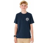 Camiseta de Manga Corta Infantil Rip Curl Stapler Azul marino