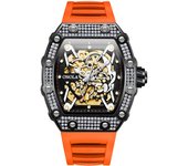 New 2022 Diamond Watch Men Brand ONOLA Luxury Automatic Mechanic Fashion Watches Man Waterpoor Montres Pour Hommes Clock