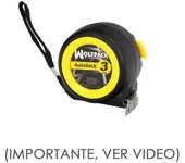 Wolfpack Flexometro Autolock Con Freno Automatico 3 Metros Cinta 16 Mm. Magnetico
