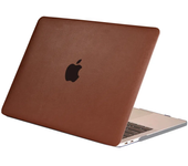 Carcasa para MacBook de Cuero Sintético Marrón