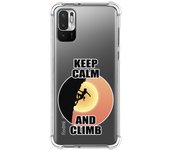 Funda Silicona Antigolpes para Xiaomi Redmi Note 10 5G / POCO M3 Pro 5G diseño Mujer Escalada Dibujos