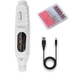 Torno para Uñas Eléctrico | Set de Manicura y Pedicura Profesional | Barería Y 6 Cabezales
