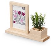Factory Cuadros - Portafoto 10x15cm con Planta - Marco para Foto - Decorativo - Diseño Moderno
