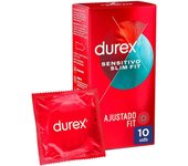 Durex sensitivo slim fit preservativos 10 unidades
