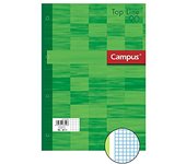 PACK 5 Recambio A4 80h 90gr Cuad. 5 mm banda verde CAMPUS