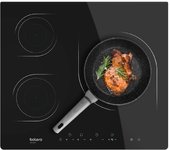 Cecotec Placa Vitrocerámica 3 Fuegos Bolero Squad V 3000. Potencia máxima 2700 W, 9 Niveles de Potencia, Control Táctil