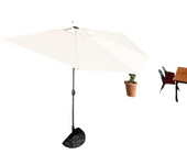 SANCO STORE - PAPILLON Sombrilla Jardin A Pared 2.7x2.54 Beige