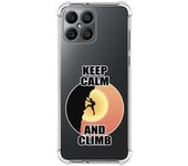 Funda Silicona Antigolpes para Huawei Honor X8 diseño Hombre Escalada Dibujos