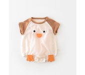 Summer Baby Bodysuit Short Sleeve Boys One Piece Waffle Infant Girls Clothes