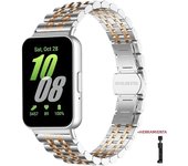 Stainless Steel Strap For Samsung Galaxy Fit 3 Metal Bracelet Luxury Bussiness Band For Samsung Galaxy Fit3 SM-R390 Accessories