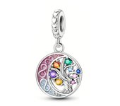 2024 New 925 Sterling Silver Forever Family Friend Always Charm Pendant Fit Original Pandora Bracelet Women Jewelry Gift DIY