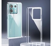 Fashion Metal Frame Case for Xiaomi Redmi  Note 13 12 Pro Puls 13C 12C 11A  A3 Transparent Acrylic Soft Shockproof Bumper Cover