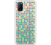 Funda compatible con Oppo A52/A72/A92 - Patron Comecocos Fondo Clear