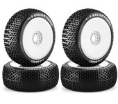 4Pcs 1/8 4WD Nitro Off Road Buggy Tires Wheel Rims 17mm Hex for 1:8 Scale RC Car HSP HPI Kyosho ZD Hongnuo Redcat Traxxas