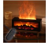Difusor de brasas, difusor de chimenea, difusor de llama acogedor con apagado automático, difusor de llama Time Volcano para aceites esenciales, difusor de aceites de aromaterapia con control remoto inalámbrico