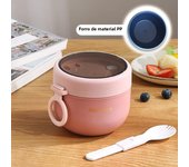 600ml Food Thermal Jar Insulated Soup Cup Thermos Containers Stainless Steel Lunch Box Thermo Keep Hot Vaccum Cup With Spoon