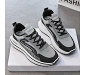 2024 New U Leather Man Casual Men Vulcanize Sneakers Breathable Sport Walking Running Platform Flats Shoes