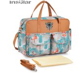 Nuevo impermeable pañal mochila de gran capacidad viaje multifuncional estilo para las madres y los bebés con carrito compras
