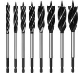 10-35mm Woodworking Twist Drill Bit Set Long Four-slot Four-blade Woodworking tools Hole Opene For Door Lock Wood Slotting Tools