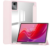 Tablet Case for Lenovo Xiaoxin Pad 2024 Tab M11 11 Inch Trifold Pencil Holder Acrylic Back Flip Stand Kickstand Shockproof Cover