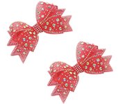 1/2Pcs Mesh Hot Diamond Bow Shoe Decorations Clip Shiny Rhinestone Bow Shoe Clips Bride Wedding High Heel Accessory Shoe Buckles