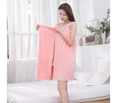 La bata de baño gruesa de vellón coral se puede usar como falda de baño para uso doméstico, toalla de baño absorbente para mujeres adultas, especial para una categoría