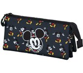 Disney Mickey Mouse Looks Estuche Portatodo Triple, Negro