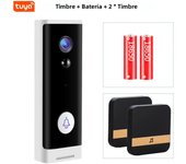 Tuya WiFi Doorbell Camera 1080P HD Battery Video Door Bell Smart Home Night View Security Protect APP Control Alexa Google