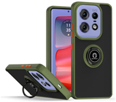 Armor Matte Case For Motorola Moto Edge 50 Pro Fusion Ultra Edge 2024 Cover Ring Magnetic Holder Stand Shockproof Coque Fundas