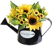 Sunflower Flowers with , Yellow Silk Artificial Sunflower, Fake Flower Autumn Decoration for Thanksgiving, Home, Kitchen,