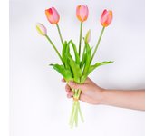 Silicone Tulip Bouquet Real Touch Flower Decoration Artificial Flowers Home Living Room Wedding Decoration Flower Arrangement