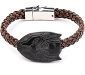 Superhero Avengers Bracelet Black Panther Iron Man Captain America Spiderman Handmade Woven Leather Accessories Gift