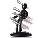 Juego de bloques de cuchillos de cocina, soporte exclusivo para bloques de cuchillos de acero inoxidable