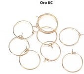 20-50pcs/lot 20 25 30 35 mm  KC Gold Hoops Earrings Big Circle Ear Wire Hoops Earrings Wires For DIY Jewelry Making Supplies