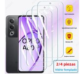 2/4Pcs Tempered Glass For OPPO A80 A79 A60 A59 A40 A20 A98 A78 A97 A57 A17 A16 Cover Screen Protector Film Full Cover Glue