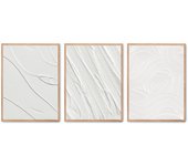 Set de 3 cuadros calidad premium con marco de madera - 30x40 cm o 50x70 cm - POSTER LAB
