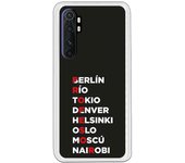 Funda compatible con Xiaomi Mi Note 10 Lite - Profesor Rojo Fondo Negro
