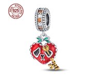 S925 Sterling Silver Halloween Series Skeleton Devil Charm Fit Original Pandora Bracelet For Women Birthday Fine Jewelry Gift