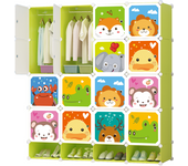 Vicyol S&D Armario Modular Infantil, Estantería de Módulos, Ropero para Niños, Organizador Modular, Estante de Almacenamiento para Hogar