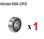 Rodamientos de bolas, 608-RS 608RS, 698 2RS, doble goma sellada, blindado, ranura profunda en miniatura, DESDE ESPAÑA MARKETPLACEXT