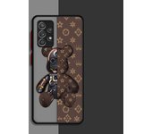 Phone Matte Case for Samsung Galaxy A13 A54 A32 A24 A23 A12 A72 A22 A52 A70 A14 Luxury Shell Cover Fashionable Robot Bear Brand