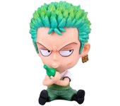 Q version One Piece Luffy Figure Roronoa Zoro Manga Anime Figure Statue PVC Action Collection Model Toys For Children