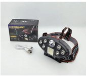BIT Linterna Frontal LED Potente 5/11 Con Batería 18650 Recargable Por USB Para Camping Y Pesca Luz De Escenario Exterior Impermeable