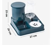 Large Capacity Pet Food Bowl Automatic Cat Feeder Dog Bowl Foodstuff Water Bottle Wet and Dry Storage Dispenser Pet Supplies