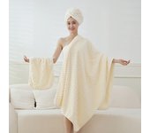 Super Soft and absorbs water and dries quickly,  It is softer than pure cotton and the towel、bath towel and hair dryer