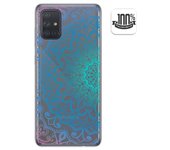 Tumundosmartphone Funda Gel Transparente para Samsung Galaxy A71 diseño Mandala Dibujos
