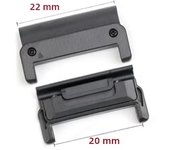 2PCS for Garmin Tactix 7Pro Fenix 7X 6X 7 5 6 Pro Watchband Adapters Easyfit Buckle Connectors Watch Connector 3HR Metal Adapter