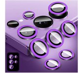 Night Light Luminous Metal Ring Glass Camera Lens Protector for Samsung Galaxy S24 S22 Ultra S23 Plus S24Ultra Lens Film Cover