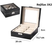 Classic Style Leather Watch Display Case Organizer - Jewelry Storage Box with Glass Top for Men - Multiple Slots Available