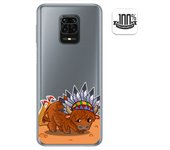 Tumundosmartphone Funda Gel Transparente para Xiaomi Redmi Note 9S / Note 9 Pro diseño Bufalo Dibujos
